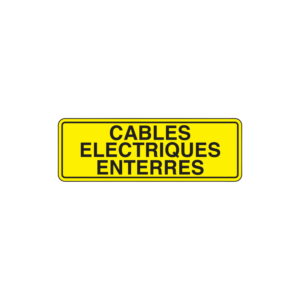 Câbles électriques enterrés