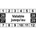 validité calendaire