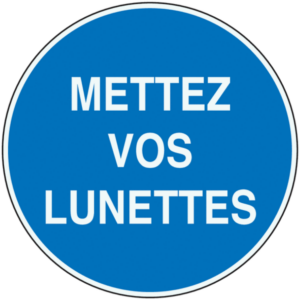 Mettez vos lunettes