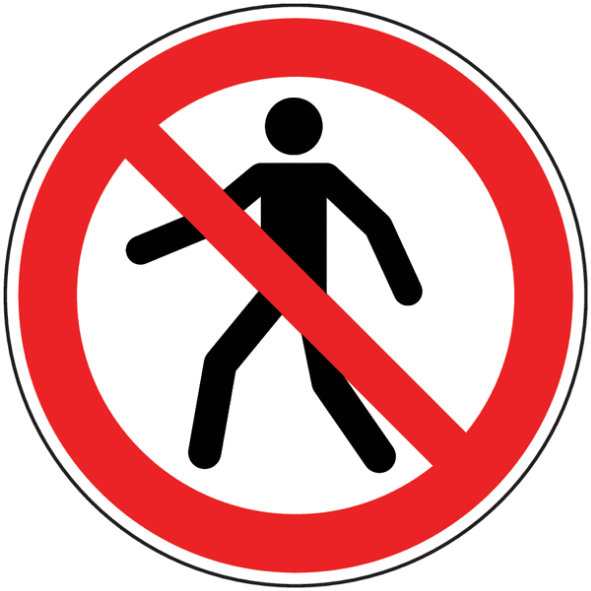 PIÉTON INTERDIT PIÉTON INTERDIT
