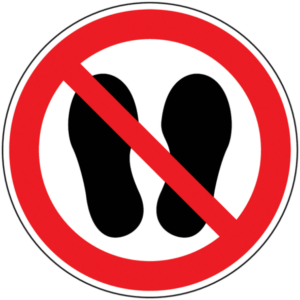 Interdit aux piétons