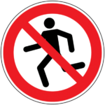 Interdiction de courir