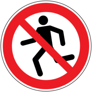 Interdiction de courir